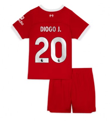 Liverpool Diogo Jota #20 Replica Home Stadium Kit for Kids 2023-24 Short Sleeve (+ pants)
